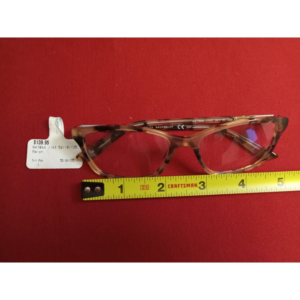 Ralph Lauren RA 7044 601 Tortoise Eyeglasses Frames Brown Acetate Women Designer - Picture 9 of 13